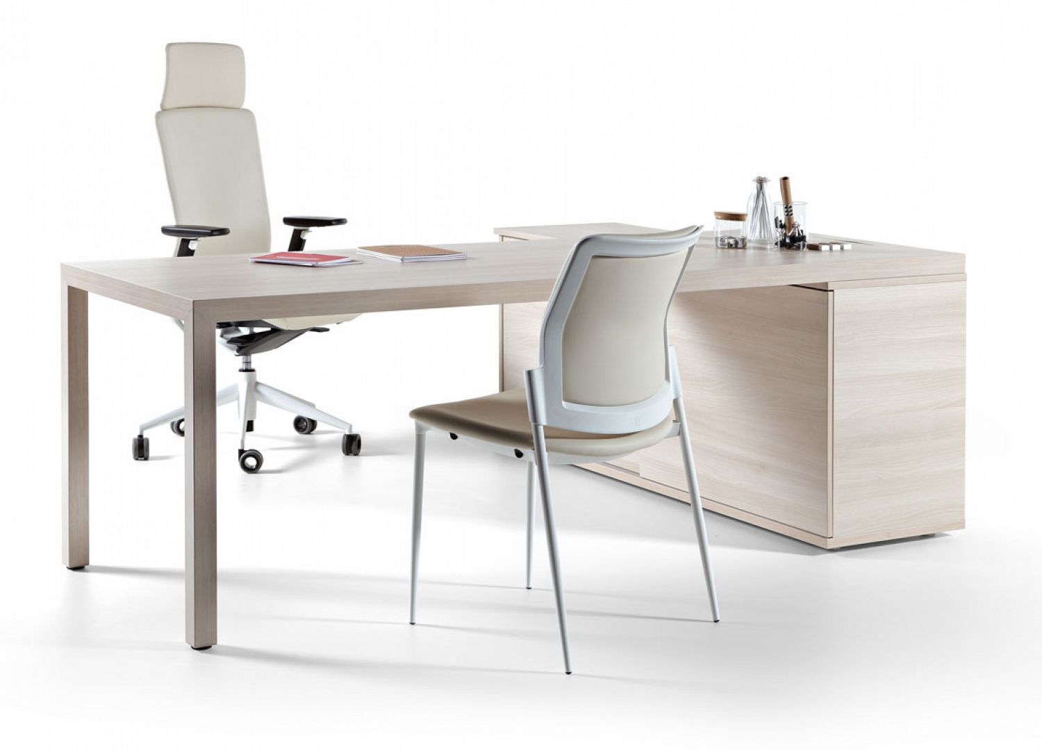 Prisma - Bureau d'angle - Actiu - Style scandinave avec design naturel_0