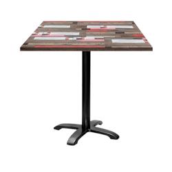 Restootab - Table 70x70cm - modèle Bazila bois redden wood - marron TB-BZ4-7070M-RED.WO_0