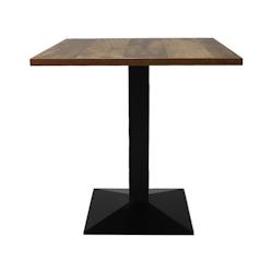 Stamp Reverdy table Guyane carré noir plateau 68x68 lamidur noyer - multicolore multi-matériau 3661365004804_0