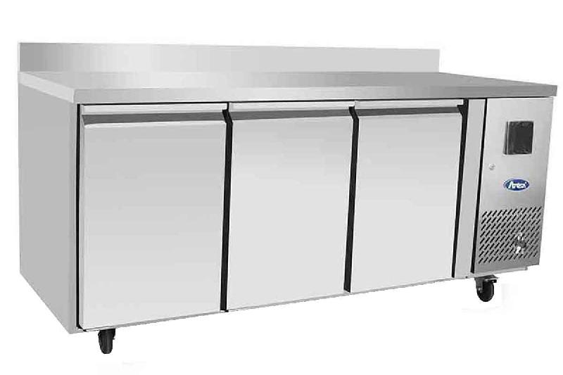 Table réfrigérée négative GN1/1 avec dosseret P.700 3 portes 420L Atosa_0