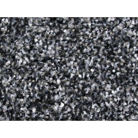 Tapis anti-poussiere figeac gris 40x60cm polyamide semelle pvc renforce_0