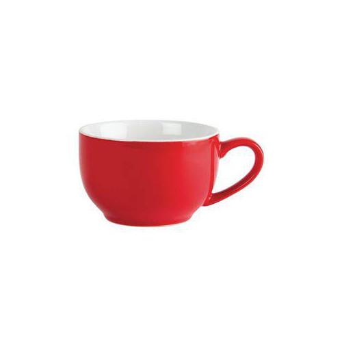 TASSES À CAFÉ EN PORCELAINE ROUGES OLYMPIA 228 ML - LOT DE 12