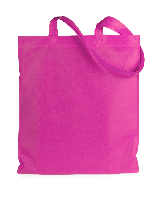 Tote bag non-tissé - anses longues - fuchsia - 70 gr/m2_0