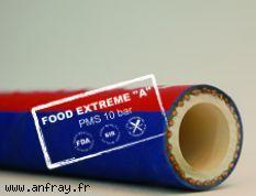 Tuyau flexible food extreme Ø 75 x 105 - qualité alimentaire approuvée FDA et BFR - résistant écrasement et hautes températures_0
