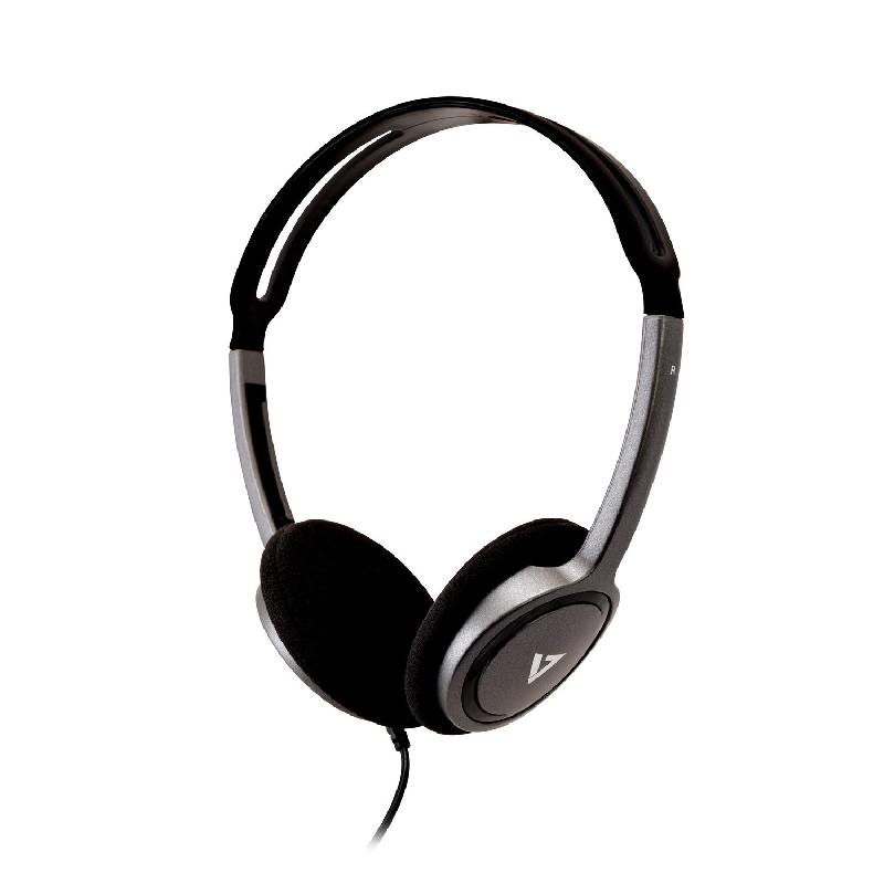 V7 HA310-2EP écouteur/casque Écouteurs Avec fil Arceau Musique Noir, Argent_0