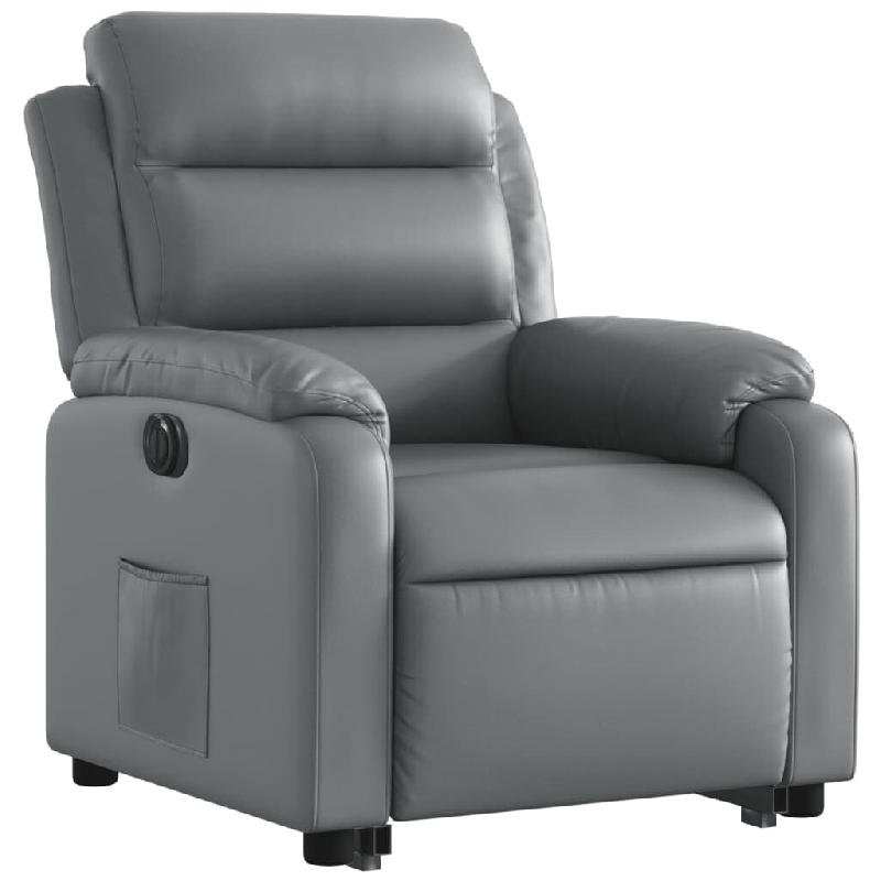 VidaXL Fauteuil inclinable électrique gris similicuir Modèle Gerdelion - 3205059_0
