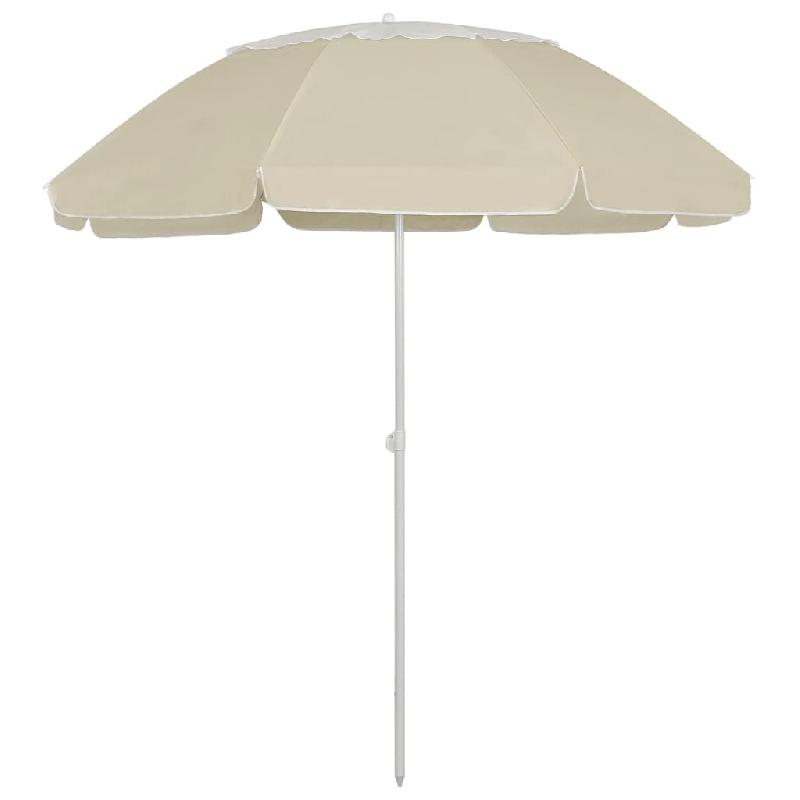 VidaXL Parasol de plage jaune sable 300 cm Modèle Ombre Élégance Prime - beige 314715_0