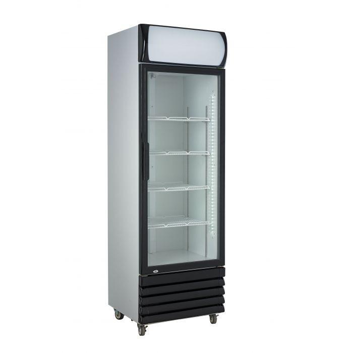 Vitrine réfrigérée murale pour boissons en 1 porte - capacité 360 litres - r290 gaz écologique_0