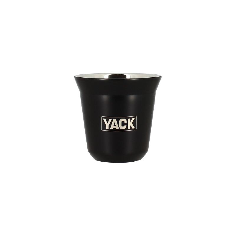 Yack - Tasse yack 8cl en acier inoxydable noir - 3256391055786_0