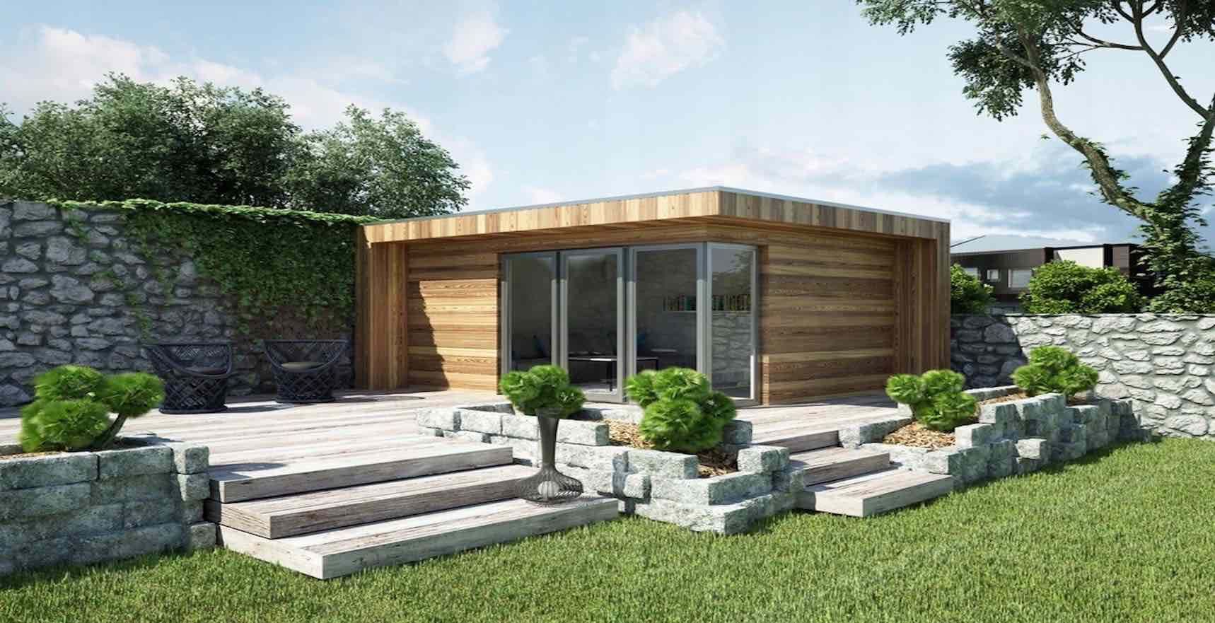 Annexe de maison en bois - Chambre supplémentaire indépendante - Kubico KB - 07 - 3.88 × 5 × 3.1 m_0