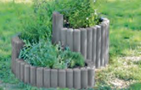 Bac à plante en colimaçon - Kit en palissades à poutres creuses pour parc ou jardin privé - Présentation attrayante des herbes aromatiques_0