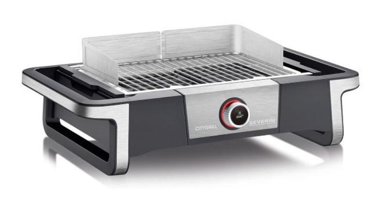 reconditionné Severin PG 2792 Barbecue grill 2500 W Noir 
