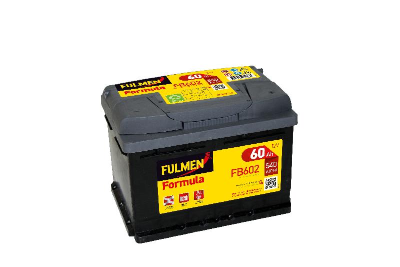 Batterie voiture Fulmen Formula FB602 - 12V 60Ah 540A - Haute performance pour démarrage moteur_0