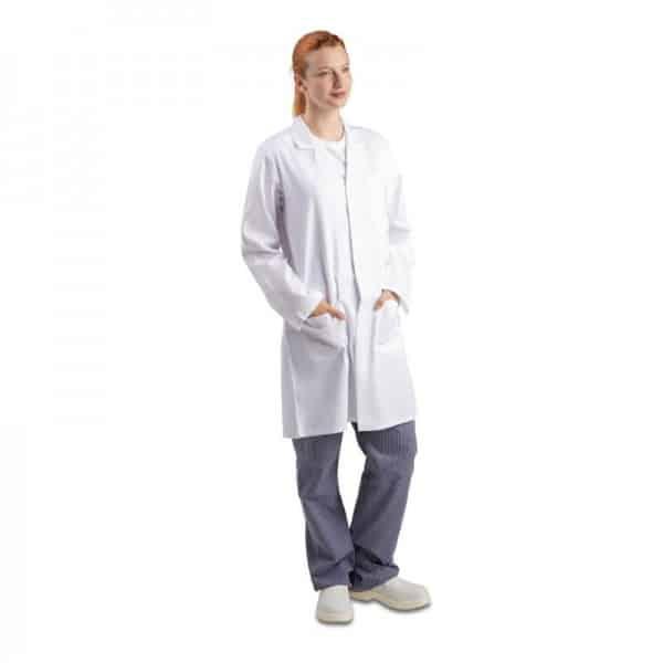 Blouse unisexe couleur blanc (Taille: M (102-107cm))_0