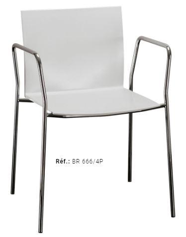 Bridge 666 - Chaise de restaurant - assise standard - Hauteur 78 cm - Largeur 60 cm - Poids 5,5 kg_0