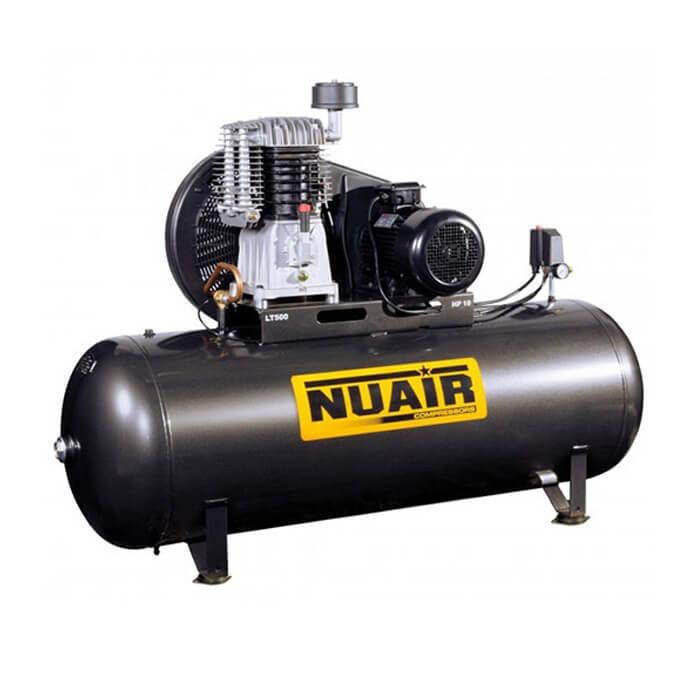 Compresseur d'air bi-étagé réservoir de 500 litres moteur triphasé de 7,5 cv NUAIR - 11581197_0