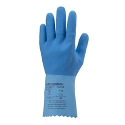 Coverguard - Gants de protection chimique bleu en latex sur jersey coton adhérisé EURODIP 5220 (Pack de 12) Bleu Taille 9 - bleu 3435241052193_0