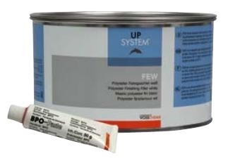 FEW MASTIC POLYESTER FIN BLANC 2 KG AVEC DURCISSEUR