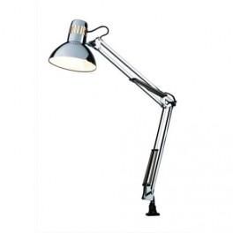 HANSA LAMPE FLUORESCENTE NEW YORK CHROMÉ AVEC PINCE DE FIXATION - BRAS ARTICULÉ 73CM TÊTE ORIENTABLE