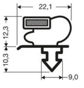 Joint pvc magnetique pour meubles frigos jpc-194_0