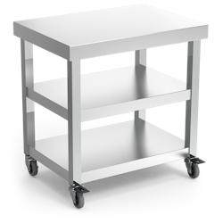 MOBINOX-Table centrale avec 2 étagères et roulettes 705x505x730 mm. - inox 8434029621533_0