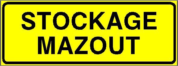 Panneau de signalisation - stockage mazout_0