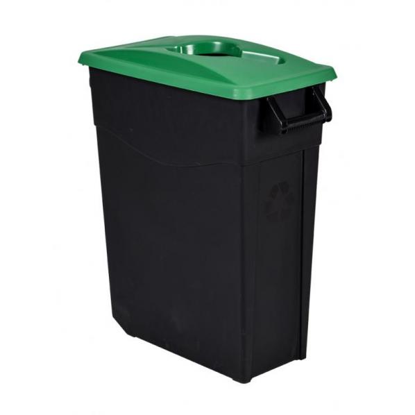 Poubelle de tri mobile 65 litres - Tri des verres - 5 coloris - Rolléco_0