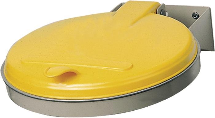 Poubelle l.400xP510 mm 120 l couvercle jaune (KS) VAR_0