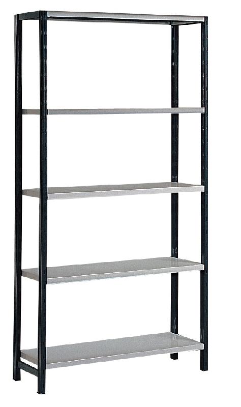 Rayonnage universel peint - 5 tablettes - L.970 x P.600 x H.2000 mm - charge 170 kg par niveau_0