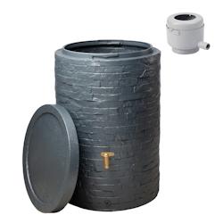 Récupérateur d'eau arondo 400l - gris - GRIS - gris 4023122278177_0