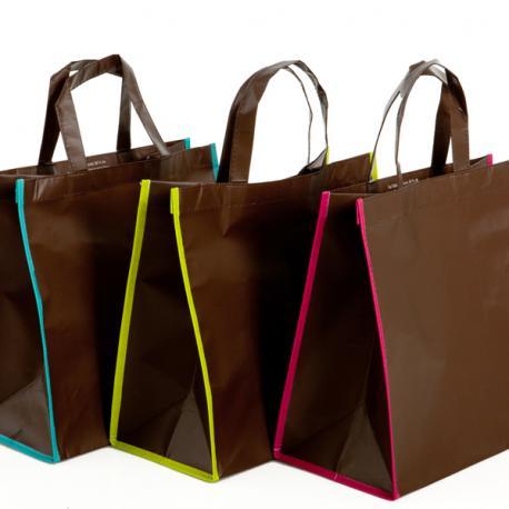 Sacs et sachets plastiques cabas en polypro recyclé RPET - 350+200x350mm - Réutilisable et recyclable_0