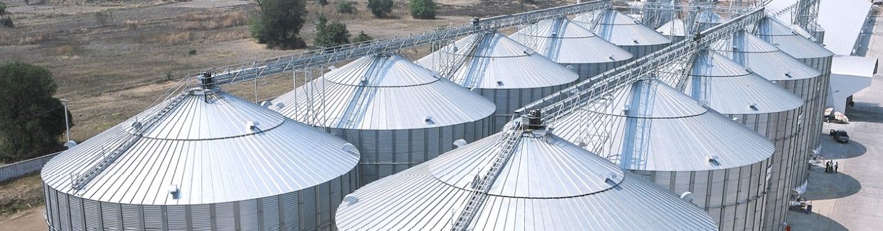 Silo cylindrique en acier galvanisé renforcé - parois lisses ou ondulées - Otevanger - stockage de grandes quantités_0