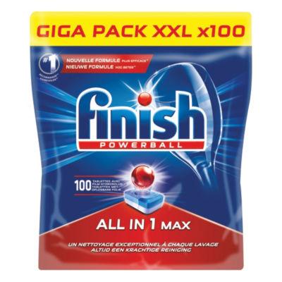 Tablettes lave-vaisselle cycle long Finish All in 1 Max, sachet de 100_0