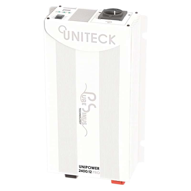 Transformateur / convertisseur de tension PUR SINUS Uniteck - 2400W - 12/24V vers 230V_0