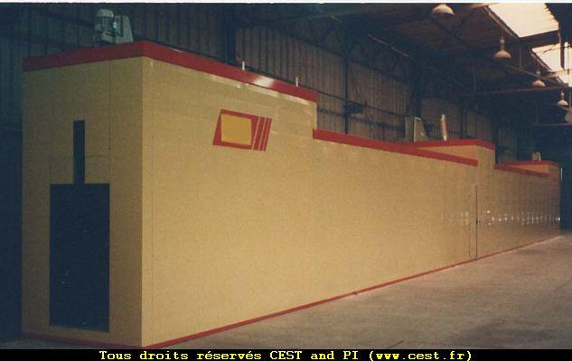 Tunnels de séchage - élimination de l'humidité après traitement de surface avec convection forcée_0