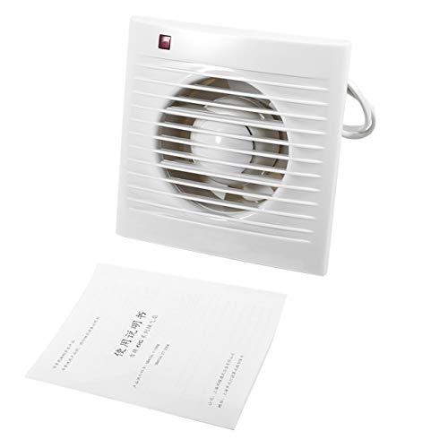 ROSSEBEAR - Ventilateur d'aspiration mural à haute vitesse pour cuisine, salle de bain et toilettes - Plastique ABS - 4'' et 20 x 20 cm - 80m3/h et 200m3/h_0