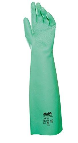 Gants de protection MAPA Ultranitrile - Taille 10 - Nitrile professionnel - Vert (lot de ...)_0