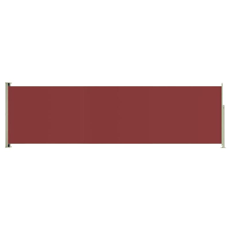 AUVENT PARAVENT STORE BRISE-VUE LATÉRAL RÉTRACTABLE DE PATIO JARDIN TERRASSE BALCON PROTECTION VISUELLE ÉCRAN 180 X 600 CM ROUGE 02_0007347_0