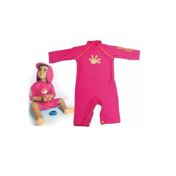 BABYSUN ENSEMBLE DE PLAGE ANTI-UV 50+ ROSE V&ECIRCTEMENTS ENFANTS ANTI UV