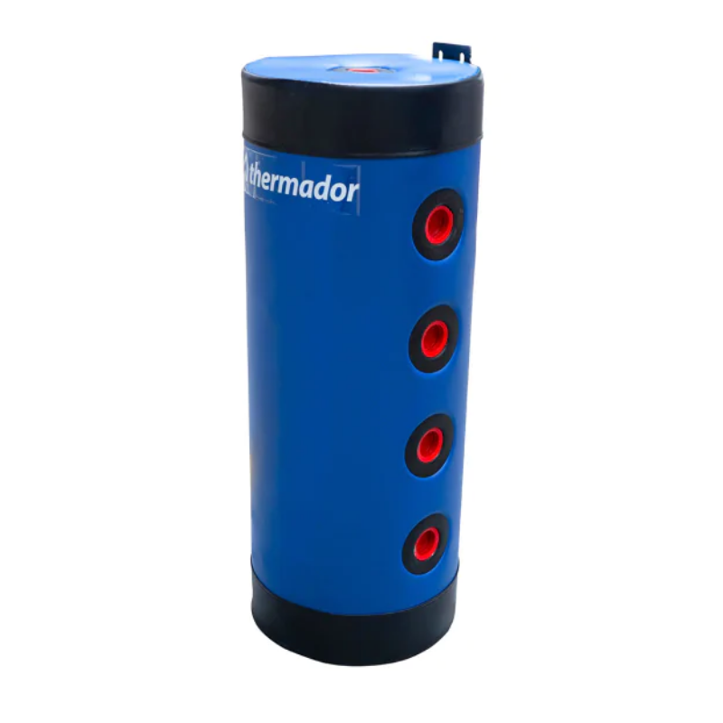 Bouteille de mélange et ballon tampon acier 12 L pose murale - 8 piquages - skaï - Thermador - BMEL12SK_0