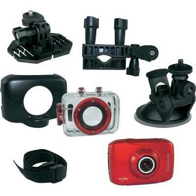 CAMÉRA SPORT ÉTANCHE INOVALLEY CAM20 ROUGE