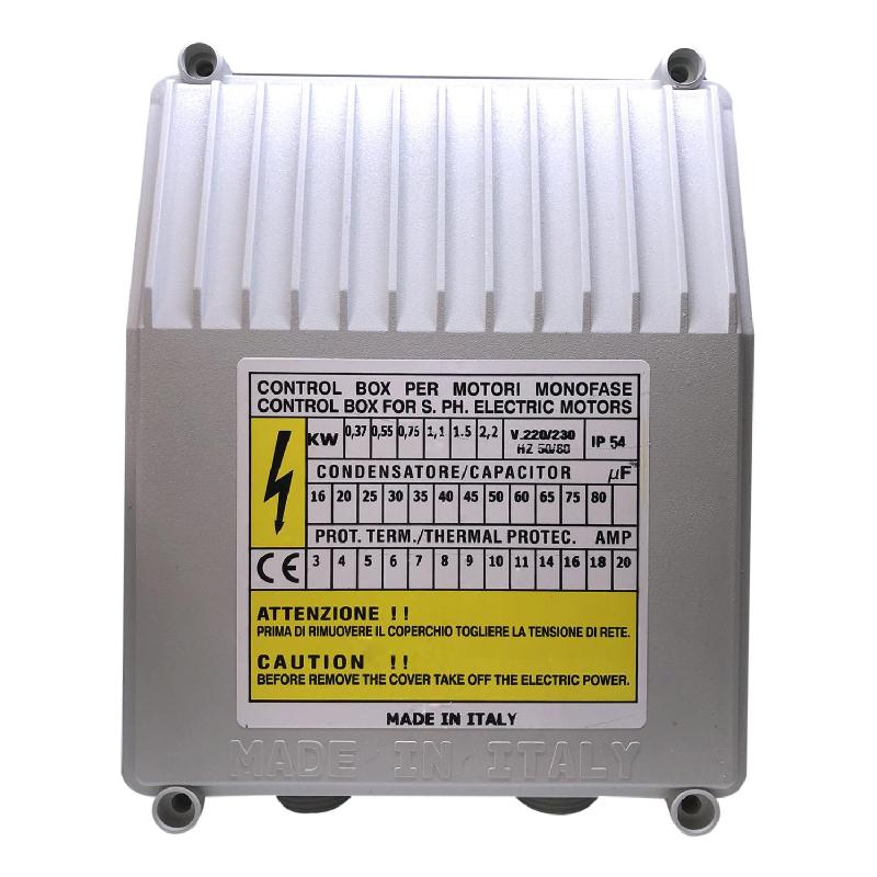 COFFRET DE DÉMARRAGE C-BOX 1.1KW 40UF POUR POMPE IMMERGÉE 220V MONO_0