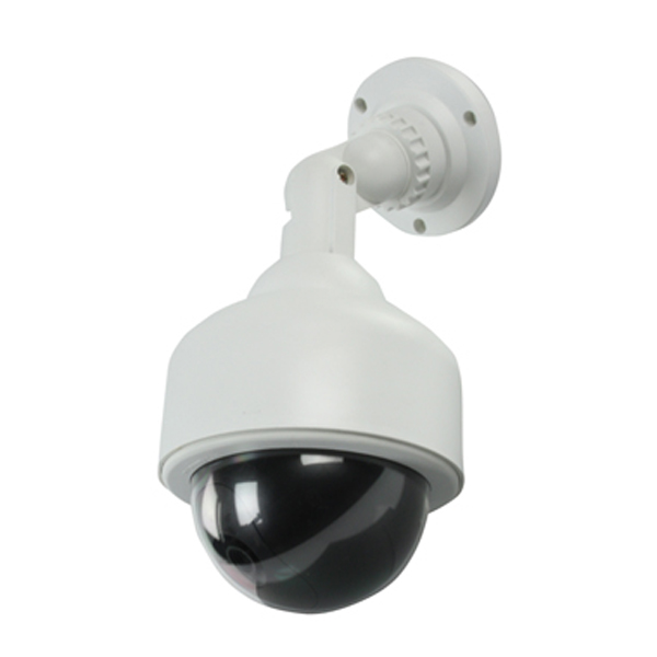 Dôme de vidéosurveillance factice intérieur - extérieur Dummy 25 avec voyant lumineux et support orientable_0
