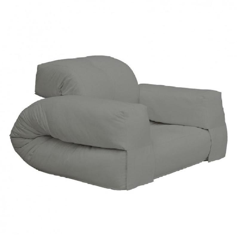 FAUTEUIL FUTON STANDARD CONVERTIBLE HIPPO CHAIR COULEUR GRIS_0