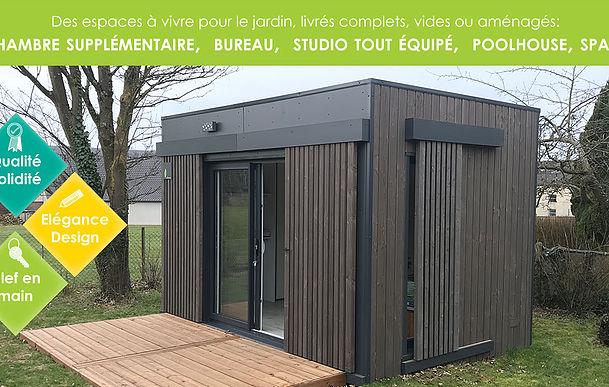 Garden Mini Loft Office - 12m² extérieur, 10m² intérieur - Bureau lumineux avec baie coulissante_0