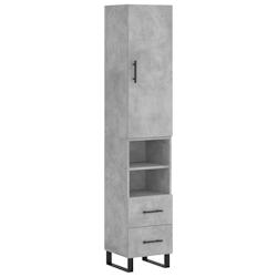 Helloshop26 - Buffet bahut commode armoire meuble de rangement organisateur cuisine salle de séjour salon haut 34,5 x 34 x 180 cm 02_0034419 - 300021_0