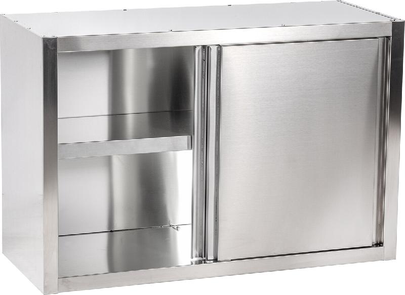 KBS Gastrotechnik KBS Armoire murale 1500x400x650 mm avec portes coulissantes et étagère intermédiaire - Acier inoxydable 18/10 91311108_0