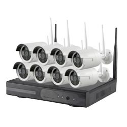 Kit Vidéosurveillance 8CH HD 960P WiFi IP Bullet Caméra + NVR Haute Performance YONIS - 3615616791074_0