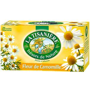 LA TISANIÈRE INFUSION FLEUR DE CAMOMILLE 25 SACHETS 37 G_0