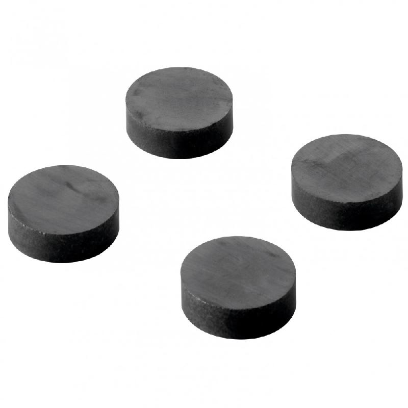 Lot de 4 aimants magnétiques HETTICH - l.18 x diam.18 mm - Force 3 kg - Acier brut_0